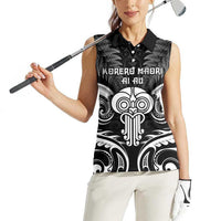 New Zealand Te Reo Maori Women Sleeveless Polo Shirt Korero Maori Ai Au LT05 - Polynesian Pride