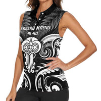 New Zealand Te Reo Maori Women Sleeveless Polo Shirt Korero Maori Ai Au LT05 - Polynesian Pride