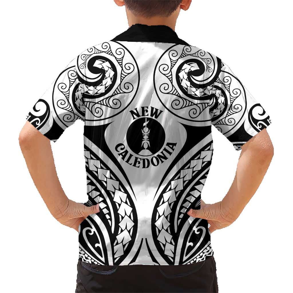 New Caledonia Day Family Matching Short Sleeve Bodycon Dress and Hawaiian Shirt Polynesian Curves White Color LT05 - Polynesian Pride
