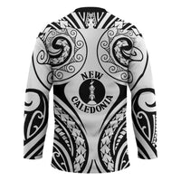New Caledonia Day Hockey Jersey Polynesian Curves White Color - Polynesian Pride