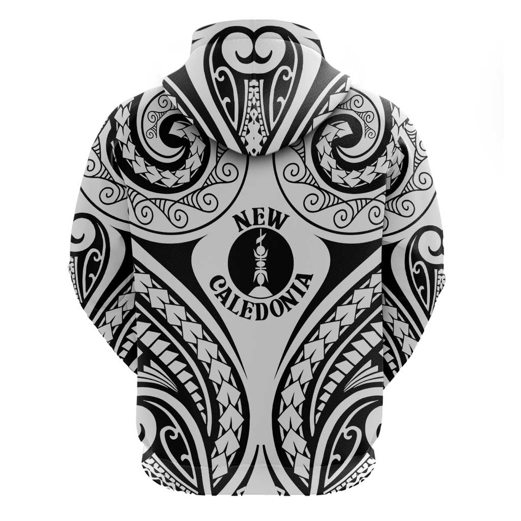 New Caledonia Day Hoodie Polynesian Curves White Color LT05 - Polynesian Pride