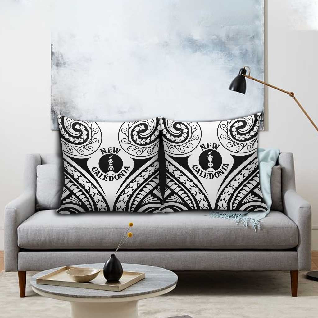New Caledonia Day Pillow Cover Polynesian Curves White Color LT05 - Polynesian Pride