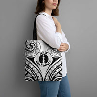 New Caledonia Day Tote Bag Polynesian Curves White Color LT05 - Polynesian Pride