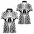 New Caledonia Day Women Polo Shirt Polynesian Curves White Color - Polynesian Pride