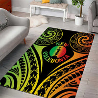 New Caledonia Day Area Rug Polynesian Curves Reggae Color LT05 - Polynesian Pride