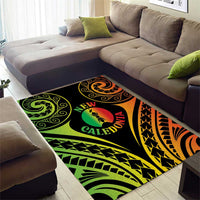 New Caledonia Day Area Rug Polynesian Curves Reggae Color LT05 - Polynesian Pride