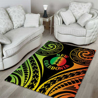 New Caledonia Day Area Rug Polynesian Curves Reggae Color LT05 - Polynesian Pride