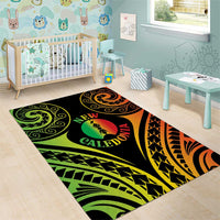 New Caledonia Day Area Rug Polynesian Curves Reggae Color LT05 - Polynesian Pride
