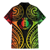 New Caledonia Day Family Matching Mermaid Dress and Hawaiian Shirt Polynesian Curves Reggae Color LT05 - Polynesian Pride