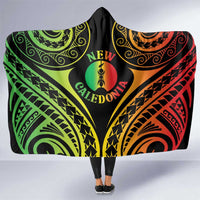 New Caledonia Day Hooded Blanket Polynesian Curves Reggae Color LT05 One Size Reggae - Polynesian Pride