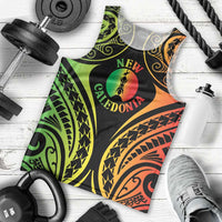 New Caledonia Day Men Tank Top Polynesian Curves Reggae Color - Polynesian Pride
