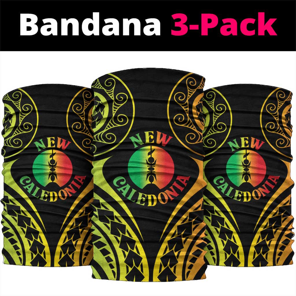 New Caledonia Day Neck Gaiter Polynesian Curves Reggae Color LT05 package One Size: 25*50cm Reggae - Polynesian Pride