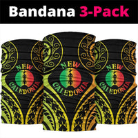 New Caledonia Day Neck Gaiter Polynesian Curves Reggae Color LT05 package One Size: 25*50cm Reggae - Polynesian Pride