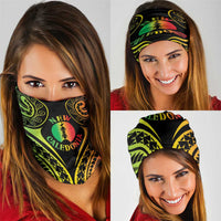 New Caledonia Day Neck Gaiter Polynesian Curves Reggae Color LT05 - Polynesian Pride