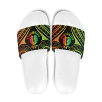 New Caledonia Day Slide Sandals Polynesian Curves Reggae Color LT05 Reggae - Polynesian Pride