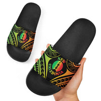 New Caledonia Day Slide Sandals Polynesian Curves Reggae Color LT05 - Polynesian Pride