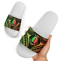 New Caledonia Day Slide Sandals Polynesian Curves Reggae Color LT05 - Polynesian Pride