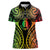New Caledonia Day Women Polo Shirt Polynesian Curves Reggae Color - Polynesian Pride