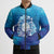 Marshall Islands Manit Day Bomber Puffer Jacket Tribal Dolphin With Marshall Seal - Polynesian Pride