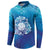 Marshall Islands Manit Day Button Sweatshirt Tribal Dolphin With Marshall Seal - Polynesian Pride
