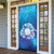 Marshall Islands Manit Day Door Cover Tribal Dolphin With Marshall Seal - Polynesian Pride
