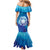 Marshall Islands Manit Day Family Matching Mermaid Dress and Hawaiian Shirt Tribal Dolphin With Marshall Seal - Polynesian Pride