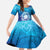Marshall Islands Manit Day Family Matching Off Shoulder Maxi Dress and Hawaiian Shirt Tribal Dolphin With Marshall Seal - Polynesian Pride