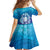 Marshall Islands Manit Day Family Matching Off Shoulder Maxi Dress and Hawaiian Shirt Tribal Dolphin With Marshall Seal - Polynesian Pride
