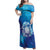 Marshall Islands Manit Day Family Matching Off Shoulder Maxi Dress and Hawaiian Shirt Tribal Dolphin With Marshall Seal - Polynesian Pride