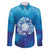 Marshall Islands Manit Day Family Matching Puletasi and Hawaiian Shirt Tribal Dolphin With Marshall Seal - Polynesian Pride