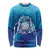 Marshall Islands Manit Day Long Sleeve Shirt Tribal Dolphin With Marshall Seal - Polynesian Pride