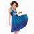 Marshall Islands Manit Day Midi Dress Tribal Dolphin With Marshall Seal - Polynesian Pride