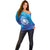 Marshall Islands Manit Day Off Shoulder Sweater Tribal Dolphin With Marshall Seal - Polynesian Pride