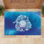 Marshall Islands Manit Day Rubber Doormat Tribal Dolphin With Marshall Seal - Polynesian Pride
