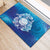 Marshall Islands Manit Day Rubber Doormat Tribal Dolphin With Marshall Seal - Polynesian Pride