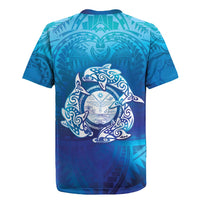 Marshall Islands Manit Day Rugby Jersey Tribal Dolphin With Marshall Seal LT05 - Polynesian Pride