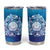Marshall Islands Manit Day Tumbler Cup Tribal Dolphin With Marshall Seal - Polynesian Pride