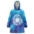 Marshall Islands Manit Day Wearable Blanket Hoodie Tribal Dolphin With Marshall Seal - Polynesian Pride