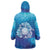 Marshall Islands Manit Day Wearable Blanket Hoodie Tribal Dolphin With Marshall Seal - Polynesian Pride