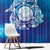 Marshall Islands Manit Day Window Curtain Tribal Dolphin With Marshall Seal - Polynesian Pride