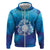 Marshall Islands Manit Day Zip Hoodie Tribal Dolphin With Marshall Seal - Polynesian Pride
