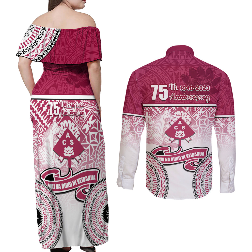 adi-cakobau-school-couples-matching-off-shoulder-maxi-dress-and-long-sleeve-button-shirts-75th-anniversary