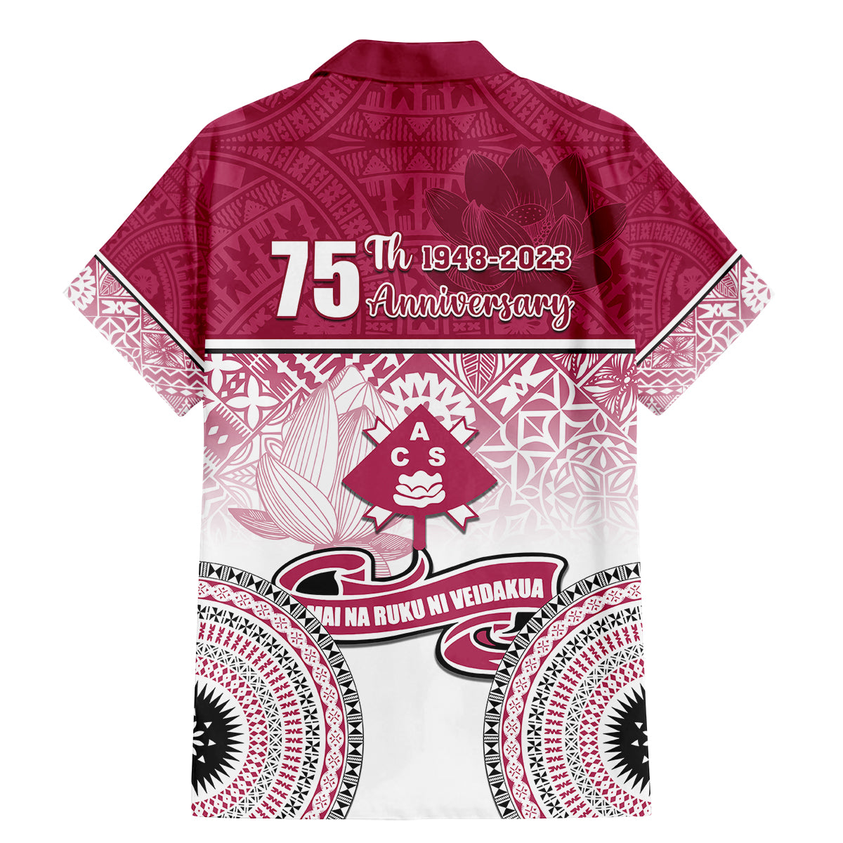 Adi Cakobau School Family Matching Mermaid Dress and Hawaiian Shirt 75th Anniversary LT05 - Polynesian Pride
