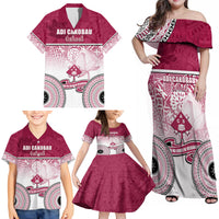 Adi Cakobau School Family Matching Off Shoulder Maxi Dress and Hawaiian Shirt 75th Anniversary LT05 - Polynesian Pride