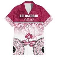 Adi Cakobau School Family Matching Off Shoulder Maxi Dress and Hawaiian Shirt 75th Anniversary LT05 Dad's Shirt - Short Sleeve Pink - Polynesian Pride