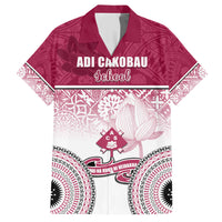 Adi Cakobau School Family Matching Short Sleeve Bodycon Dress and Hawaiian Shirt 75th Anniversary LT05 Dad's Shirt - Short Sleeve Pink - Polynesian Pride