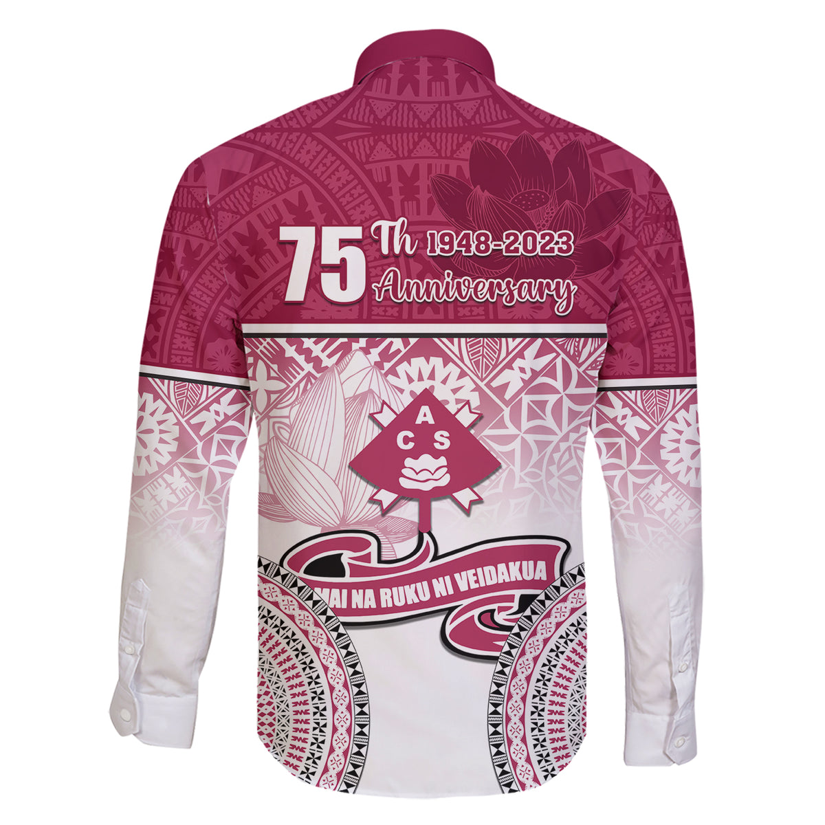 Adi Cakobau School Family Matching Short Sleeve Bodycon Dress and Hawaiian Shirt 75th Anniversary LT05 - Polynesian Pride