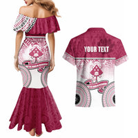 Personalized Adi Cakobau School Couples Matching Mermaid Dress and Hawaiian Shirt With Fijian Tapa Pattern LT05 - Polynesian Pride