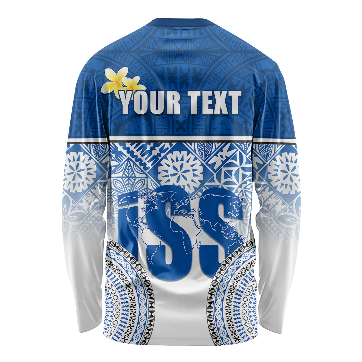 Personalized International School Suva Long Sleeve Shirt With Fijian Tapa Pattern LT05 - Polynesian Pride