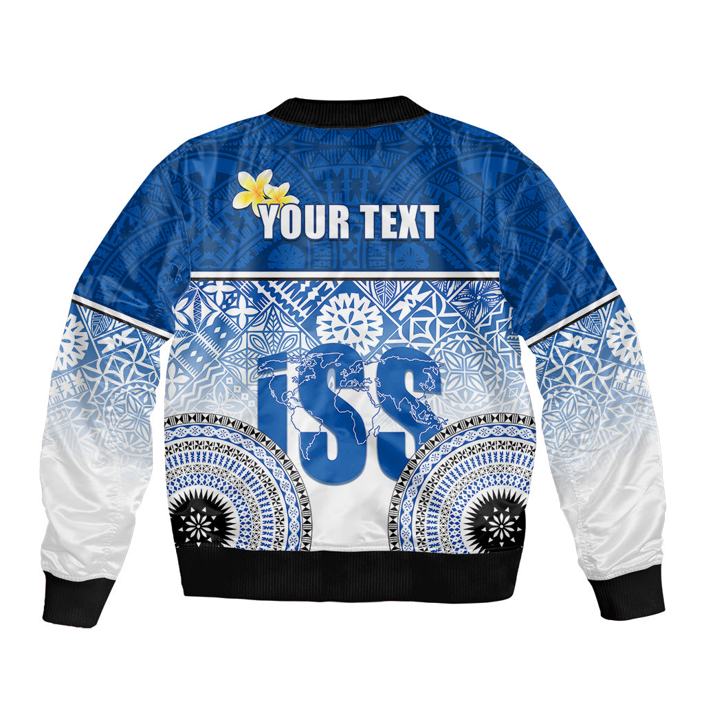 personalized-international-school-suva-sleeve-zip-bomber-jacket-with-fijian-tapa-pattern